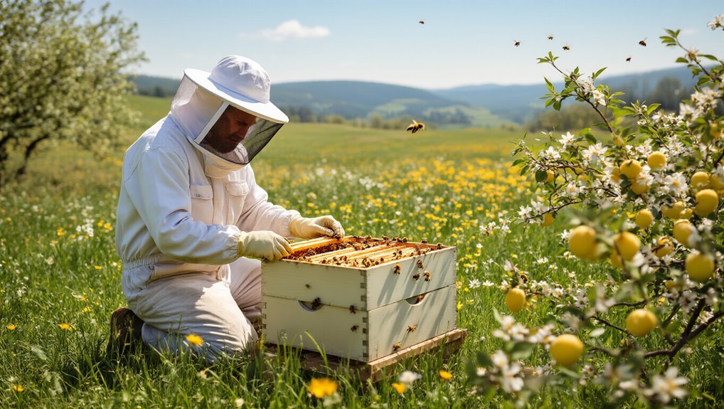 bees enable crop pollination