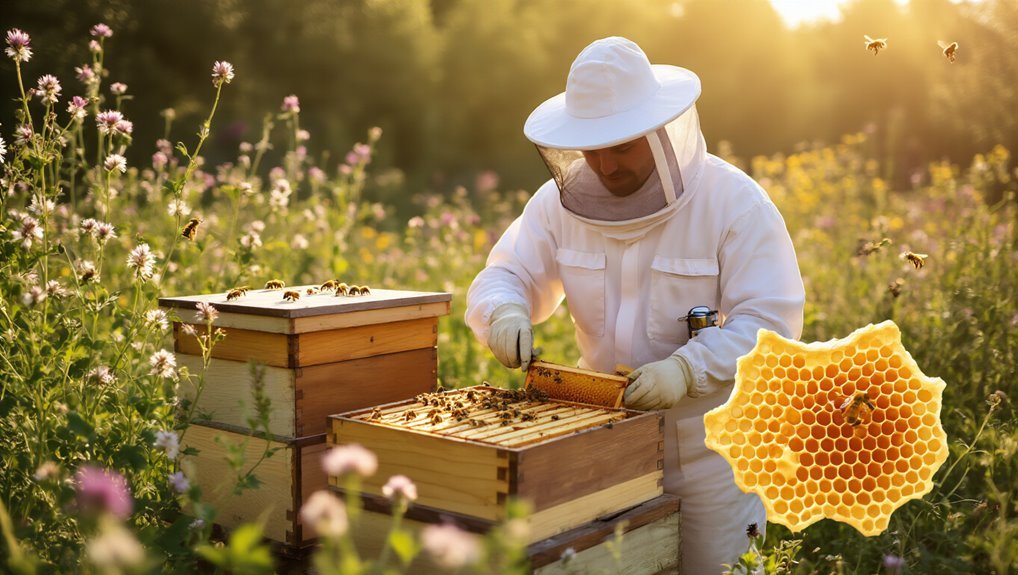 bees support crop pollination
