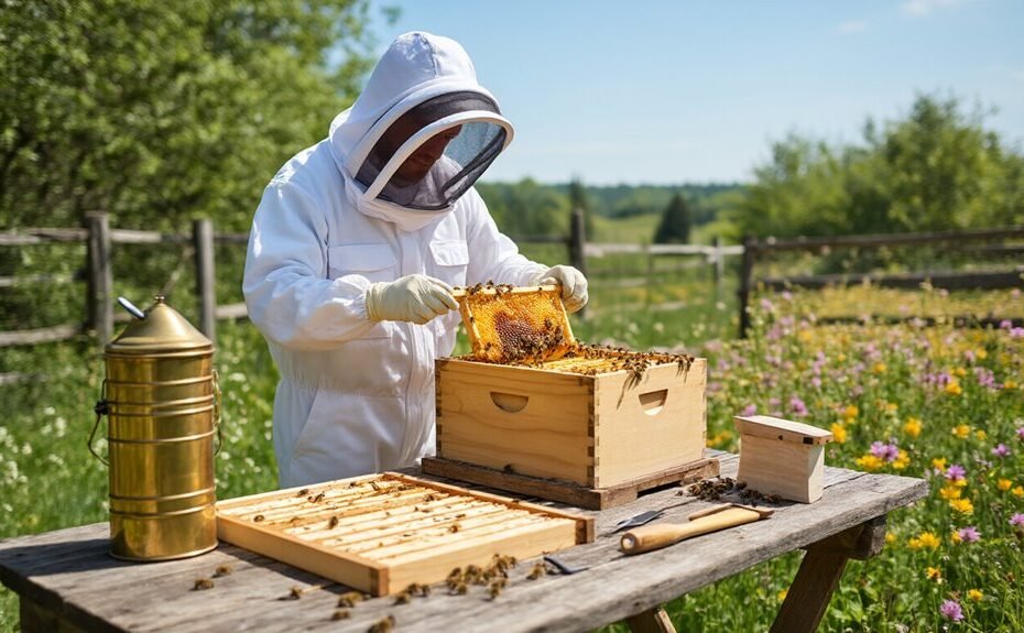 first time beekeeping hive setup