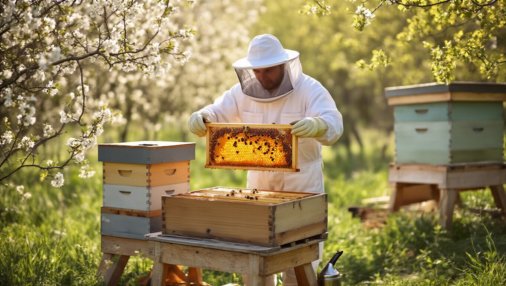 low stress seasonal hive inspections
