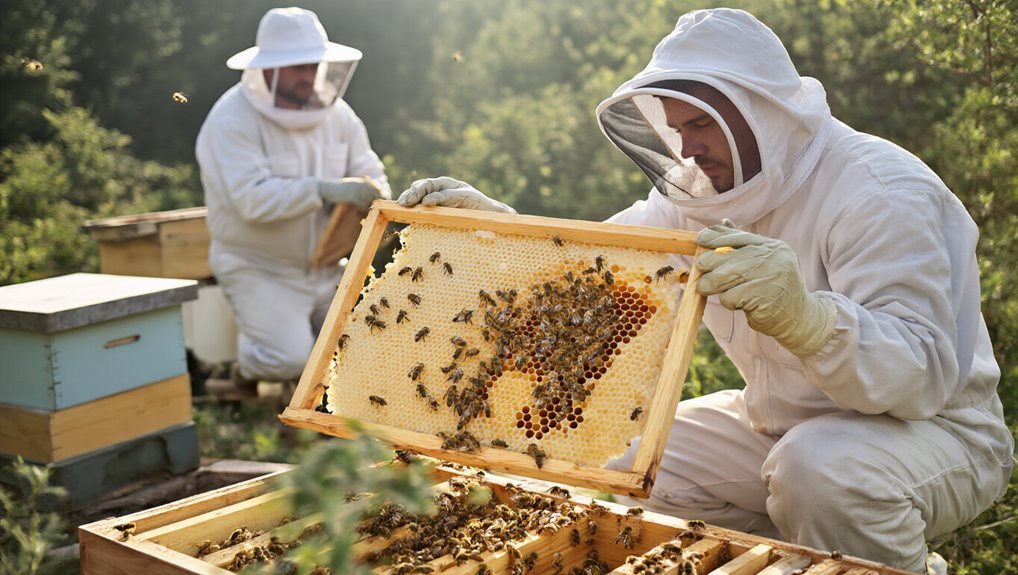 monitor mites rotate treatments